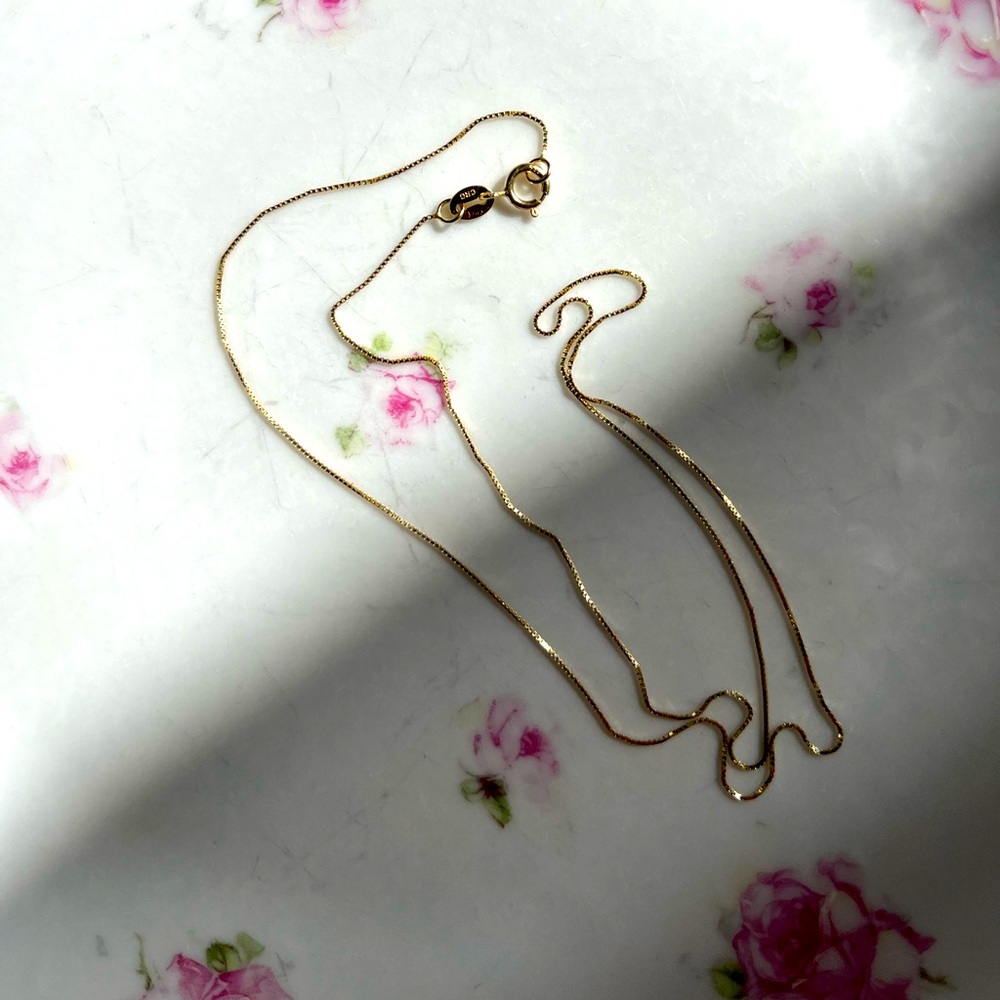 Mejuri inspired 14k solid yellow gold chain